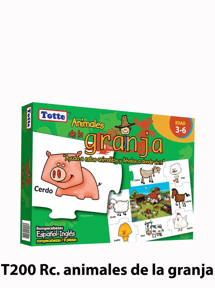 Rc animales de la granja (español-inglés)