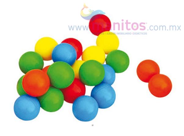 H ESFERA GRANDE P/ALBERCA 7.5 CM. CON 100 PZAS.