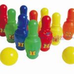 H BOLICHE BARRILITO C/12 PZAS  18x7cm. pino.