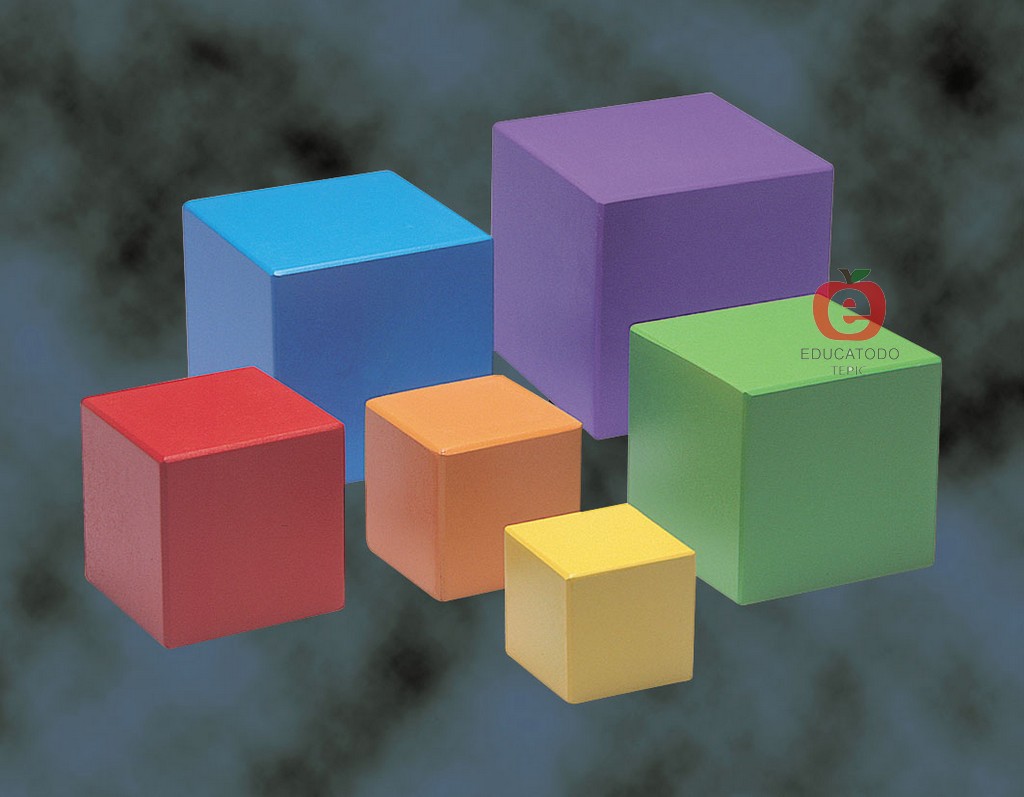 PIRAMIDE DE CUBOS 6 PIEZAS