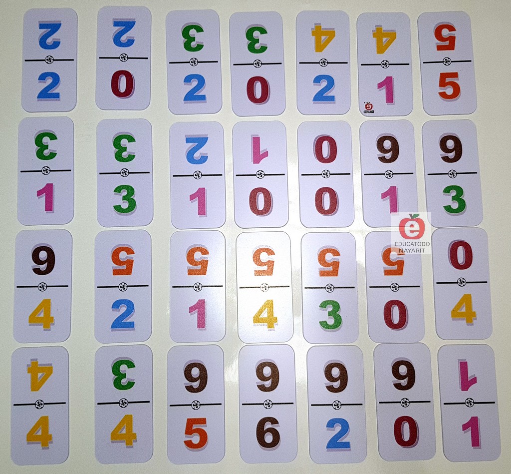 DOMINO TRADICIONAL DE NUMEROS