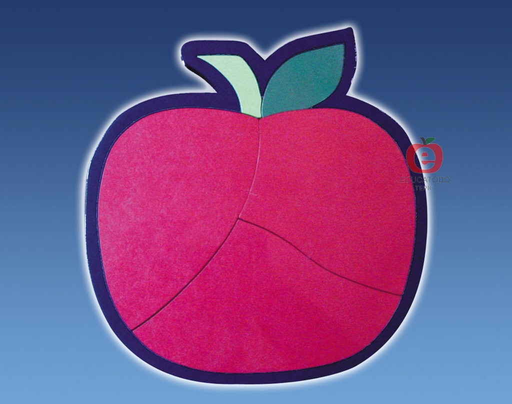 ROMPECABEZAS SILUETA MANZANA