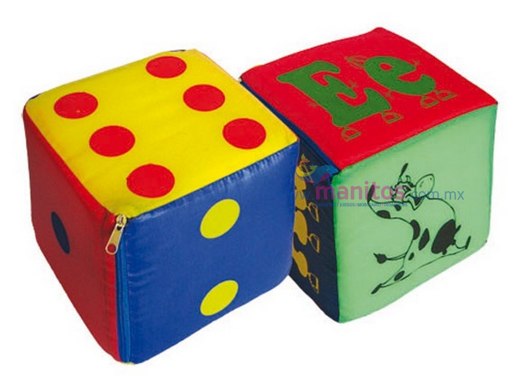 H CUBO DE TELA 20 X  20 VOCALES