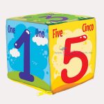 H CUBO DE TELA NUMERADO DEL 1-6 20 x 20