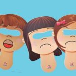 CARETAS DE ESTADOS DE ANIMO SILUETAS