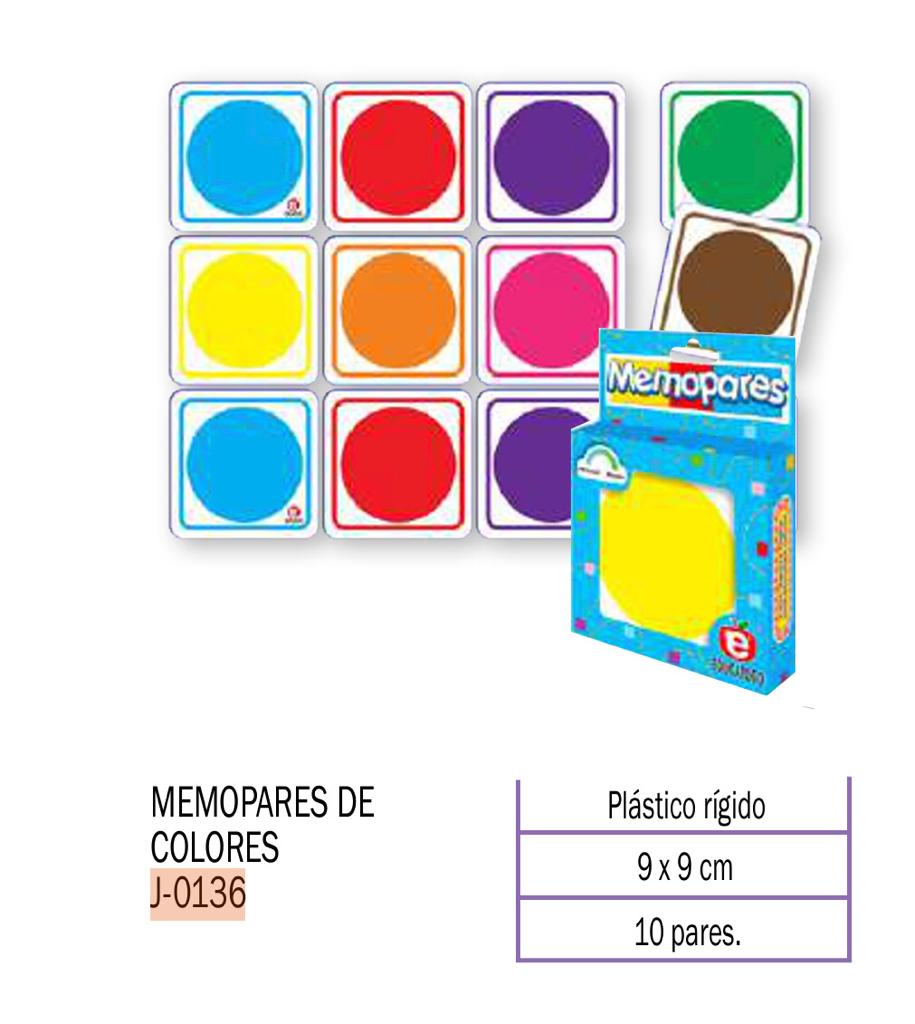 MEMOPARES DE COLORES