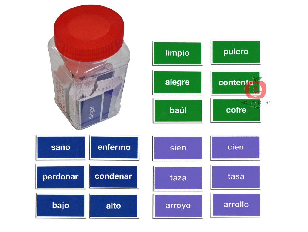 MEMOPARES SINONIMOS ANTONIMOS Y HOMOFONAS