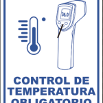 CONTROL DE TEMPERATURA OBLIGATORIO 39 x 29 cm