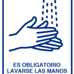ES OBLIGATORIO LAVARSE LAS MANOS FRECUENTEMENTE 39 x 29 cm