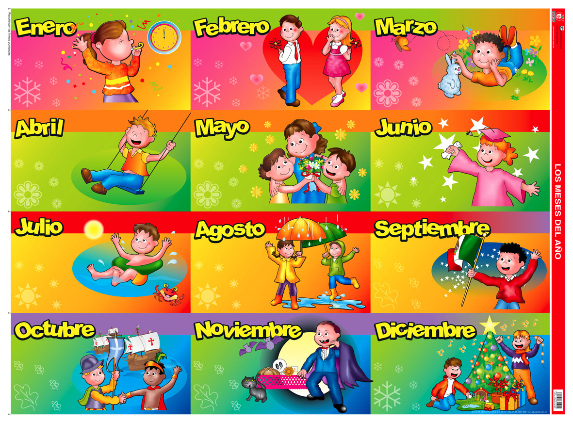POSTER LOS MESES DEL AÑO