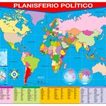 POSTER PLANISFERIO POLITICO / POLITICAL WORLD MAP