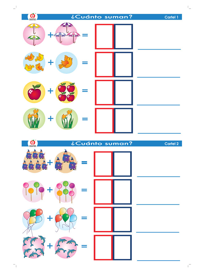 CROMOS PARA ESCRIMAN MATEMATICAS 7 PIEZAS (F Y V)
