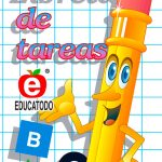 LIBRETA DE TAREAS EDUCATODO ESPAÑOL LAPIZ