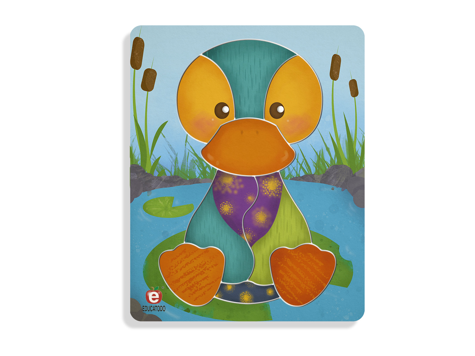 ROMPECABEZAS EL PATO S/M 16.5 X 21 CM