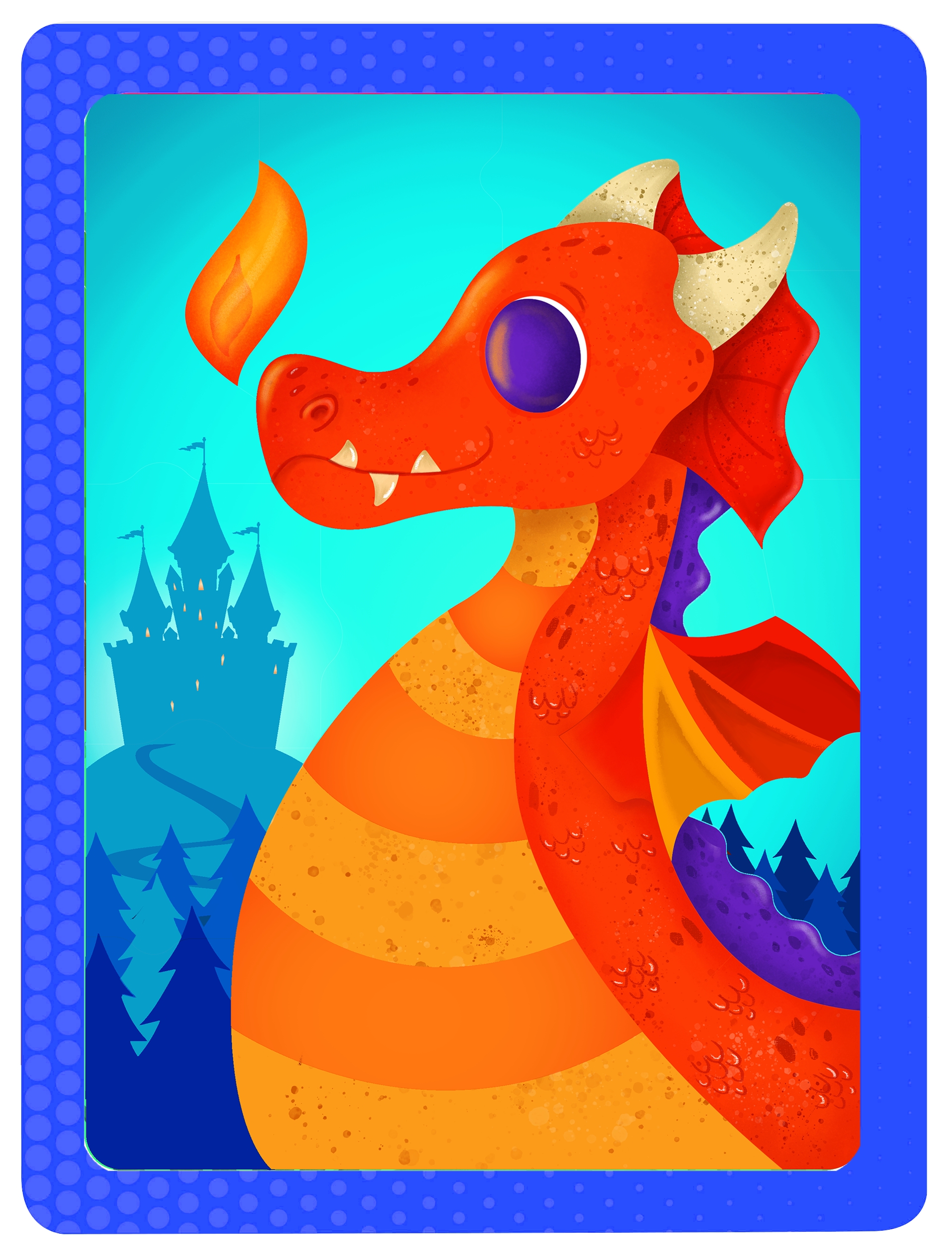 ROMPECABEZAS EL DRAGON C/M GDE. 28 X 21 CM