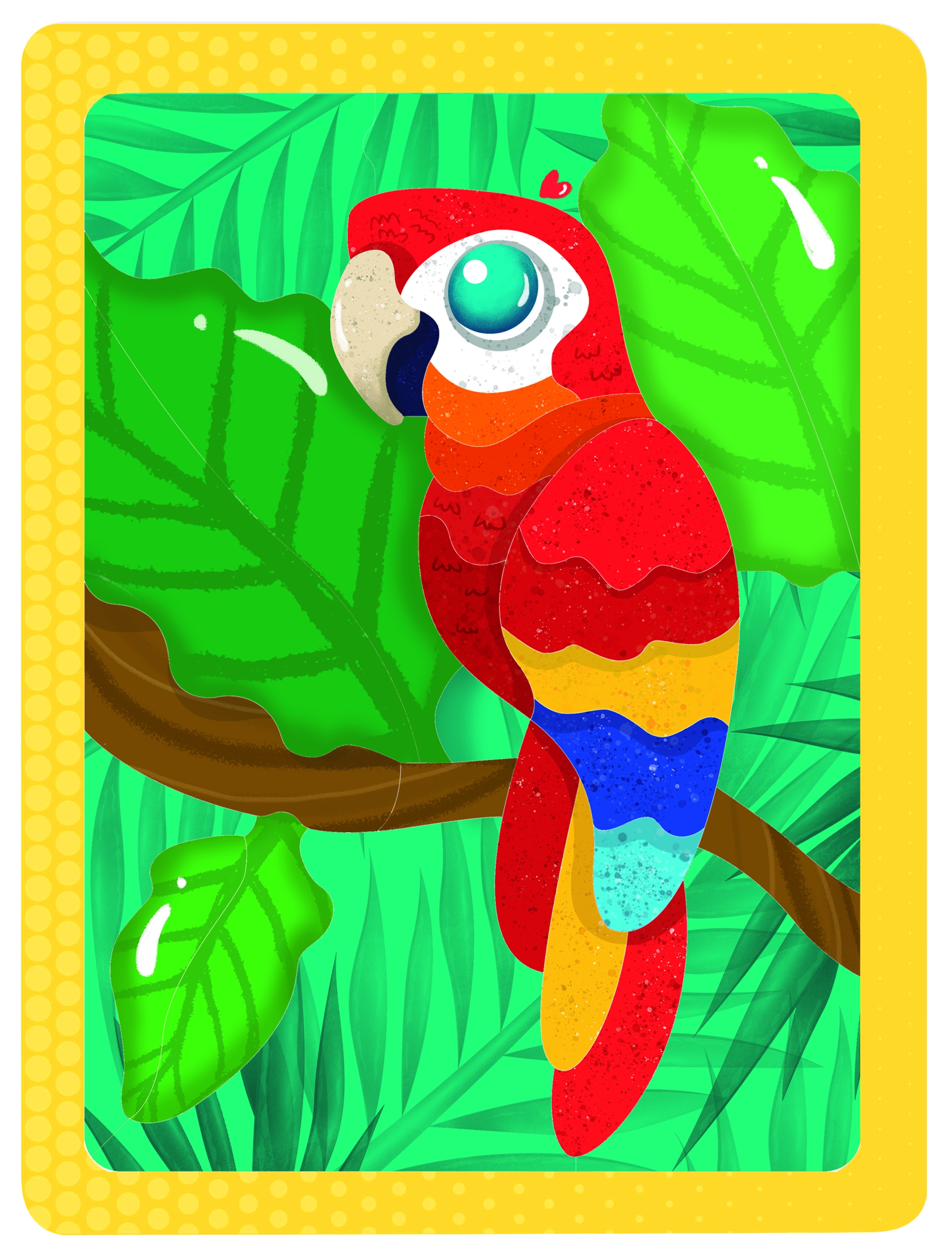 ROMPECABEZAS LA GUACAMAYA C/M GDE. 28 X 21 CM