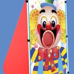 PAYASO TRAGABOLAS 60 X 40 CM