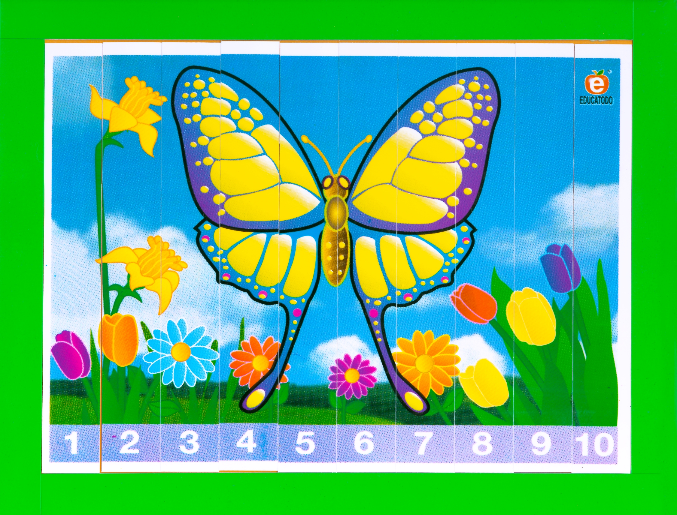 ROMPECABEZAS LINEAL MARIPOSA
