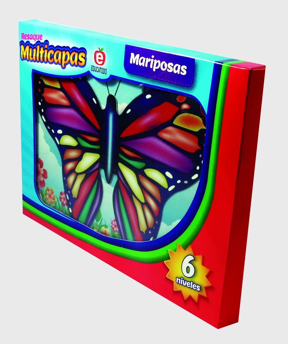 RESAQUE MULTICAPAS MARIPOSAS