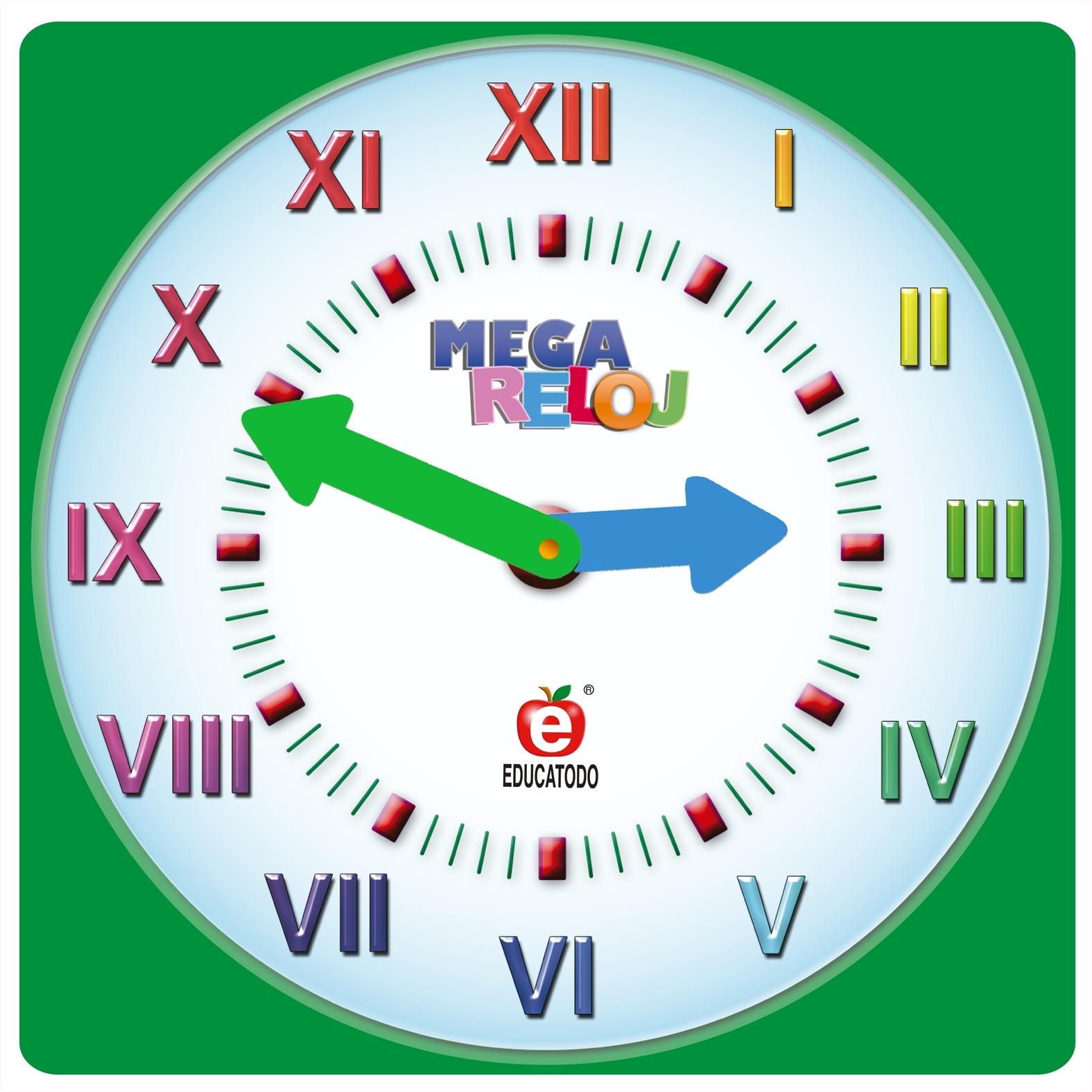 MEGA RELOJ 40 X 40 CM