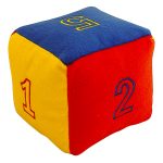 CUBO DE NUMEROS BORDADOS 15 X15 CM