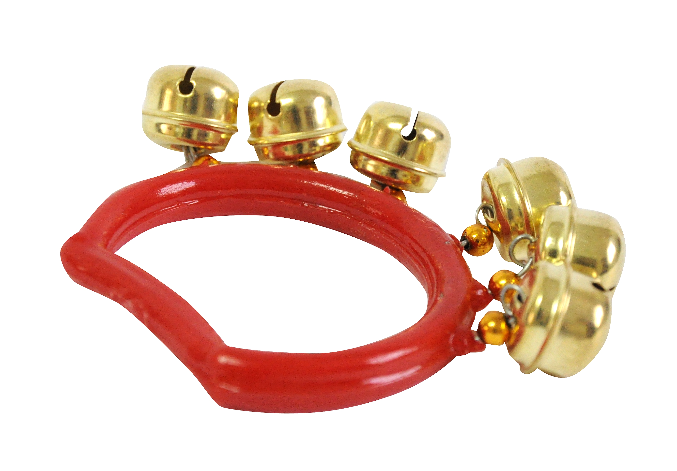 PULSERA DE PLASTICO CON CASCABELES