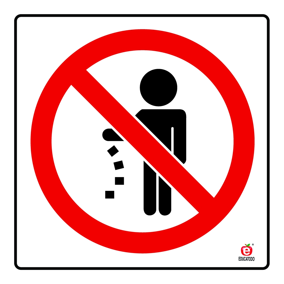 SEÑAL INDIVIDUAL NO TIRAR BASURA 20 X 20 CM APROX. CAL.20