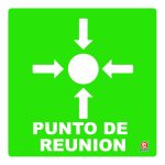 SEÑAL INDIVIDUAL PUNTO DE REUNION 20 X 20 CM APROX. CAL.20