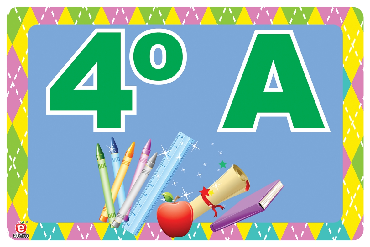 SEÑAL GRUPO 4°A 30 X 20 CM APROX. CAL. 20