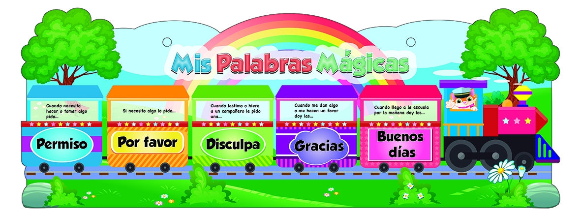 SEÑAL MIS PALABRAS MAGICAS 56 X 21 CM CAL. 30