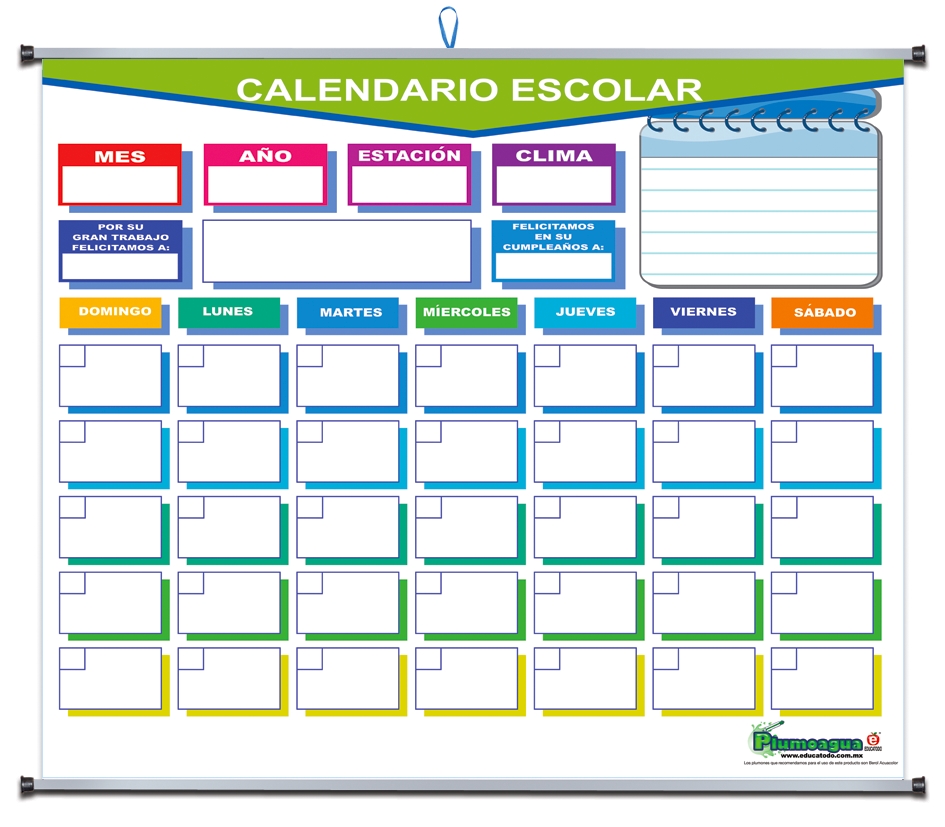 PLUMOAGUA CALENDARIO ESCOLAR