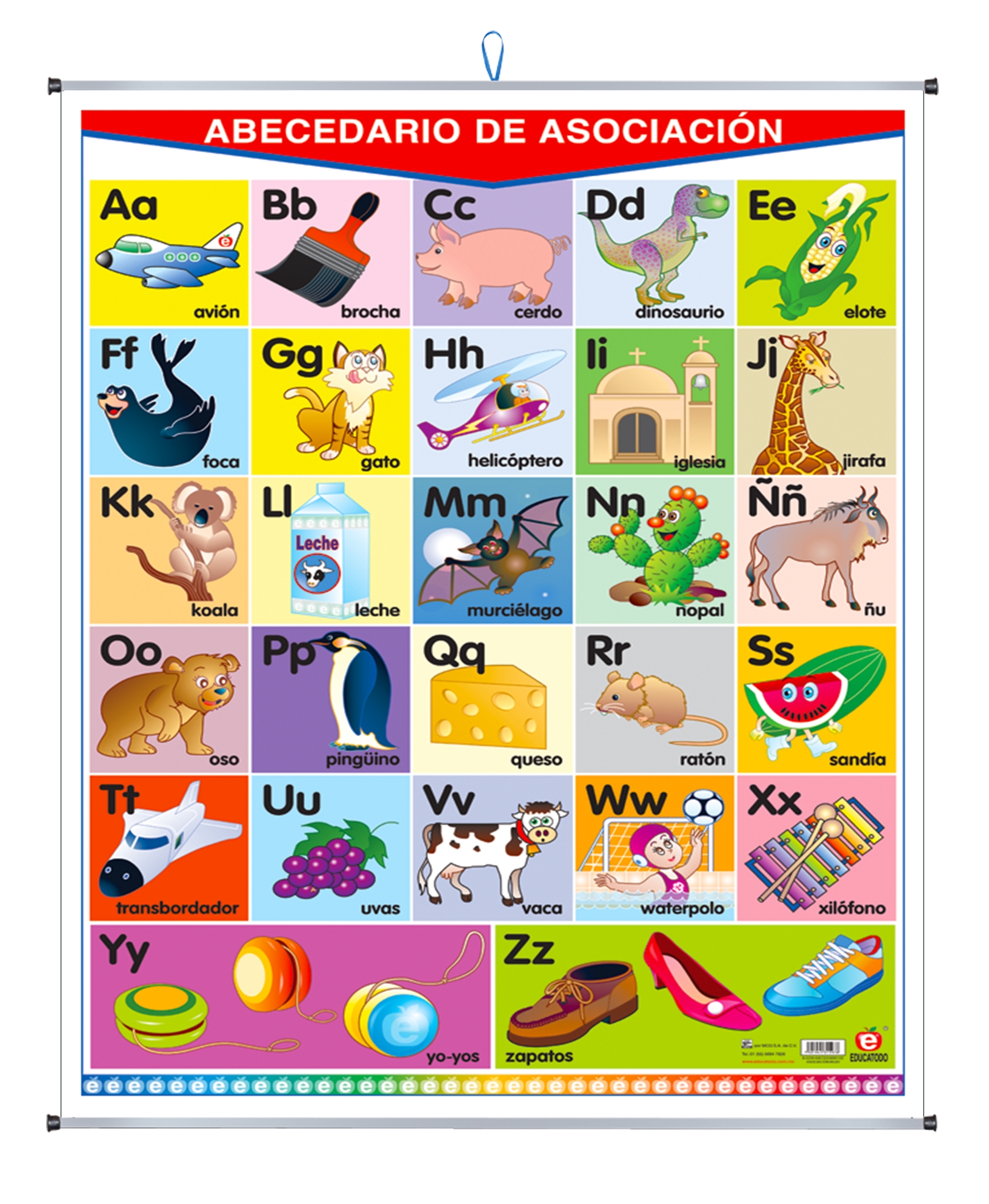 PLUMOCOLOR ABECEDARIO DE ASOCIACION ROJO
