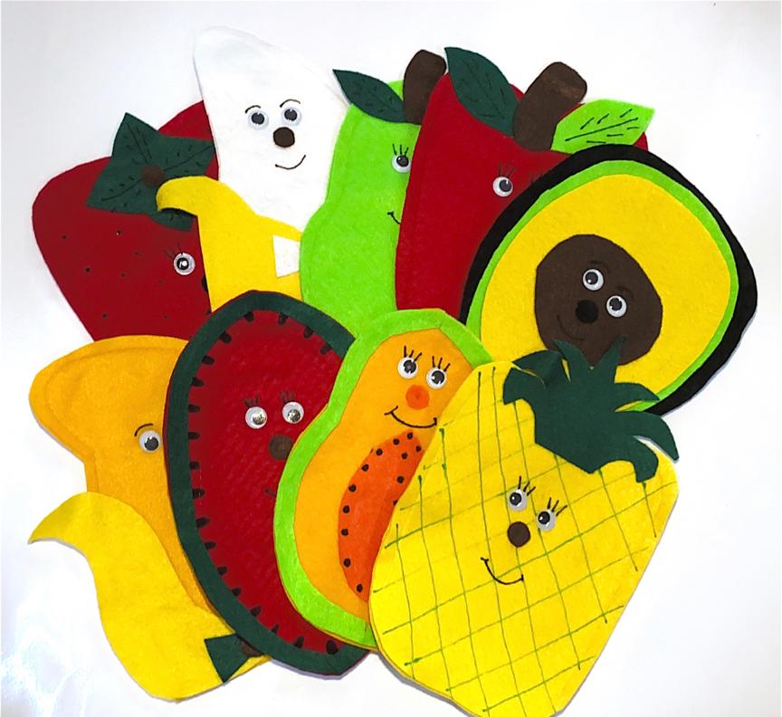 JUEGO DE GUIÑOLES LAS FRUTAS