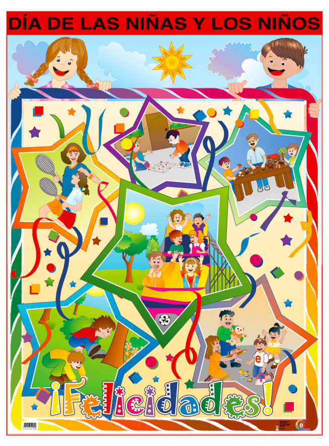 POSTER DIA DE LAS NIÑAS Y LOS NIÑOS C/B