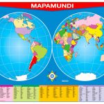 POSTER MAPAMUNDI C/B