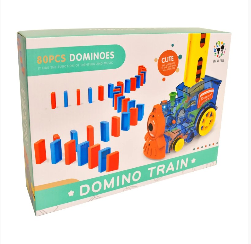 TREN DOMINO CON 180 PIEZAS APROX.