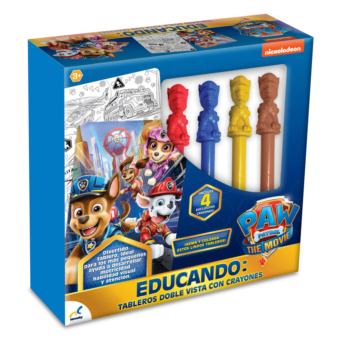 EDUCANDO TABLEROS DOBLE VISTA PAW PATROL