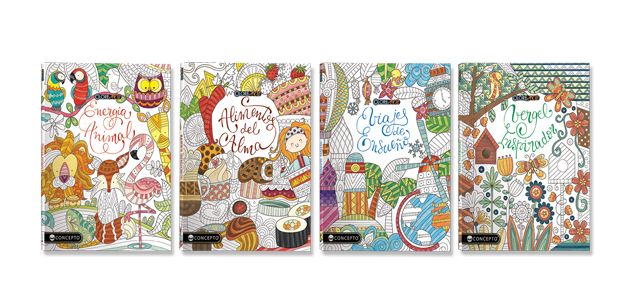 Libro colorear 23x30cm mandalas colorearte surtido 64 pag 4 mod