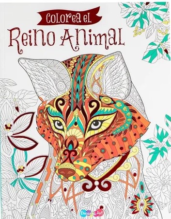 Libro colorear 22x27cm medita animales increibles 64 pag 4 mod