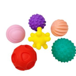 PELOTAS DE TEXTURA CON 6 PZAS