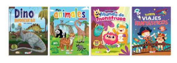 LIBRO DE COLOREAR 20X27 CM NIÑOS 32 PAG.