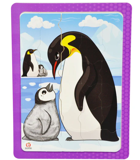ROMPECABEZAS LOS PINGUINOS C/M GDE. 28 X 21 CM